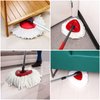 4 Pack Mop Replacement Heads for O-Ceda EasyWrin Spin Mop, Microfiber Spin Mop Refills, Easy Cleaning Mop Head Replacement
