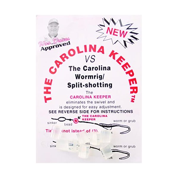PRESCO Carolina Keeper CKCC Fishing Tackle, 8-Pack, Clear Finish