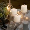 3" x 3" Pillar Candles Set of 3 Ivory Unscented Handpoured Weddings, Home Decoration, Restaurants, Spa, Church Smokeless Cotton Wick - Ivory 90 Hour