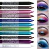ASCOKA 10 Colors Eyeliner Pencil for Women, Glitter Blue Eye Liners Kit Waterproof Metallic Eyeliner Pencil Pearl Eye&Lip Liner Professional Eye Makeup Set Colorful Eyeliner Eye Color