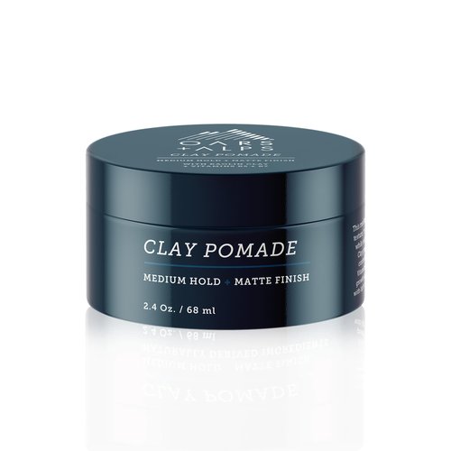 Oars + Alps Clay Hair Pomade for Men, Promotes Hair Growth, Medium Hold, Matte Finish, Reduces Frizz, Made with Kaolin Clay, TSA Approved, 2.4 Oz