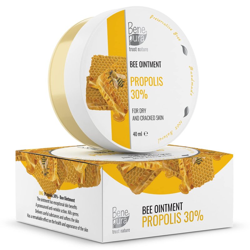 BenePura Propolis Ointment - Natural Anti Itch Cream with 30% Propolis ...