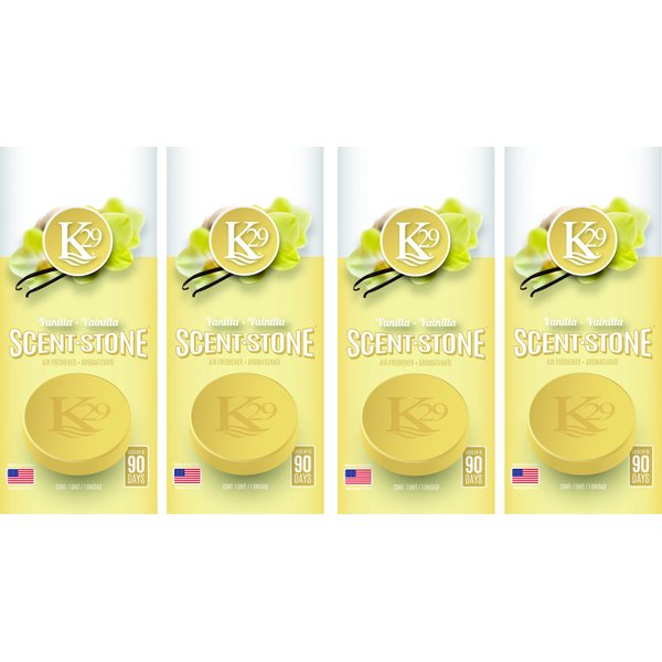 Sterling Teal (K16013-4 K29 Stone 'Vanilla' Air Freshener, (Pack of 4)