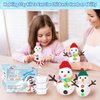 12 Pack Build a Snowman Kit Christmas Crafts Gift for Kids, Xmas Activities Creative Kids Air Dry Modeling Clay Snowman DIY Toys for Holiday Favor Supplies