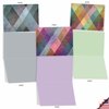 The Best Card Company - Box of 10 All Occasion Note Cards (4 x 5.12 Inch) - Blank Assorted Bulk Set - Harlequin M3054