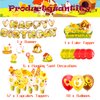 Chicken Party Decorations Chicken Farm Birthday Party Supplies Includes Chicken Birthday Banner Cake Topper Cupcake Toppers Balloons for Chick Birthday Party Baby Shower Decorations