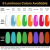 YTD Likomey Glow in the Dark Gel Polish,15ml Translucent Light Blue Luminous Glow Effect UV Nails Gel,Fluorescent Bright Manicure Salon Home DIY UV Manicure Nail Art Varnish,YG01