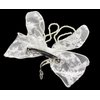 Sovenny 3 Pieces Lace Bow Pearl Chain Hair Clips Flower Embroidery Non Slip Hair Bow Barrettes for Women and Girls (White, Beige, Black)