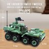 ZYLEGEN Military Vehicles Toy Building Set, Armored Vehicles Building Kit, Wars Army Battle Car Constrction Building Block for Kids and Adult (339PCS)