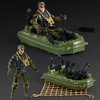US Army Men Action Figures Play Set,Toy Soldiers with Military Weapons Accessories for Kids Boys