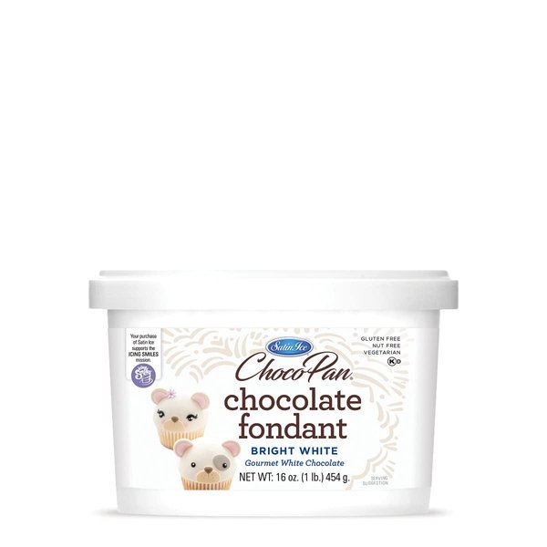 Satin Ice ChocoPan Bright White Covering Chocolate, 1 Pound