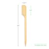 3.5" Custom Eco-Friendly Bamboo Paddle Food Picks - Ideal for Appetizers, Cocktail Garnishes, and Events - Personalizable with Full-Color Printing - Catering, Restaurants, and Parties - 50 Pack