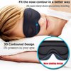 Sleep Mask for Women Men, 3D Contoured Blindfold 100% Blockout Light Eye Mask for Sleeping, Upgraded Eye Cover with Adjustable Strap, Eye Pillow Soft Comfy Eye Shade for Nap Travel Night Shift,Purple