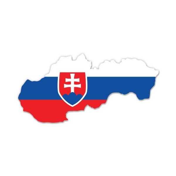 GT Graphics Slovenia Map Flag Country Shape - 12" Vinyl Sticker Waterproof Decal