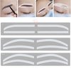 6 Pairs Eyebrow Tattoo Auxiliary Stickers Disposable Adhesive Eyebrow Template Sticker Women Disposable Adhesive Eyebrow Template Sticker (6 Pairs Brow Stickers)