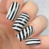 Premium Nail Vinyls - No Rip Handmade Nail Art Stickers, Self-Adhesive Nail Tips Guides for DIY Decoration Stencil Tools (Stripe Skinny Vinyls)