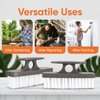 Superio Plastic Bristle Nail Brush, 2-Pack, Grey/Red, Cleaning Tool for Hands, Fingernails, Toenails, Kitchen, Bathroom