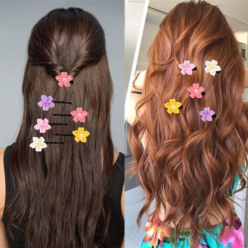 10 Pcs Flower Hair Clips Flower Alligator Clips Girls Hair Pins Barrettes Cute Hair Accessories MGPFERD