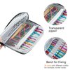 MYBAGZING Crochet Hook Case Empty - Crochet Hook Organizer Case Stand Up Unique Design -Corchet Organizer - Crochet Hook Holder for Knitting & Crochet Supplies - Knitting Accessories (Case Only)