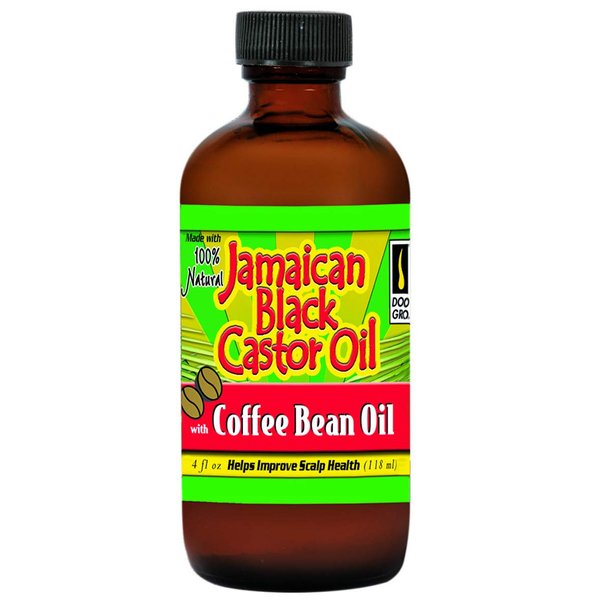 Doo Gro Jamaican Black Castor Oil Coffee Bean 4Oz (Pack of 6)