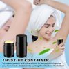 DMuuuDM 15 Pack 1 oz/30ml Plastic Deodorant Containers,Empty Round Twist-Up Solid Stick Tube Container for Homemade Deodorant,Shaving Soap Stick,Heel Lip Balm,Solid Lotion Bars-Top Filling,Black