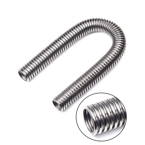 24" Stainless Steel Radiator Flexible Coolant Water Hose Kit with Caps Universal