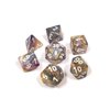 Polyhedral 7-Die Festive Dice Set - Carousel with White Numbers CHX-27440