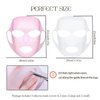 Ideal Swan 4 Pack Reusable Silicon Anti Mask - Wrinkle Silicone Face Mask Holder for Sheet Masks, Moisturizing Facial Mask Cover, Prevent Evaporation, Beauty Face Tool