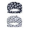 Honbay 2PCS Outdoor Sports Hairbands Hair Accessories Soccer Headband Non Slip Elastic Yoga Workout Headband Fashion Sports Ball Print Bicycle Bandanas Head Wrap for Men and Women