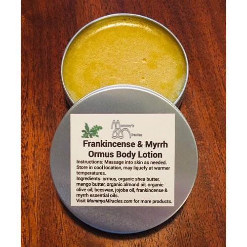Frankincense & Myrrh Ormus (Monoatomic Gold Manna) Body Lotion with Mango & Shea Butter