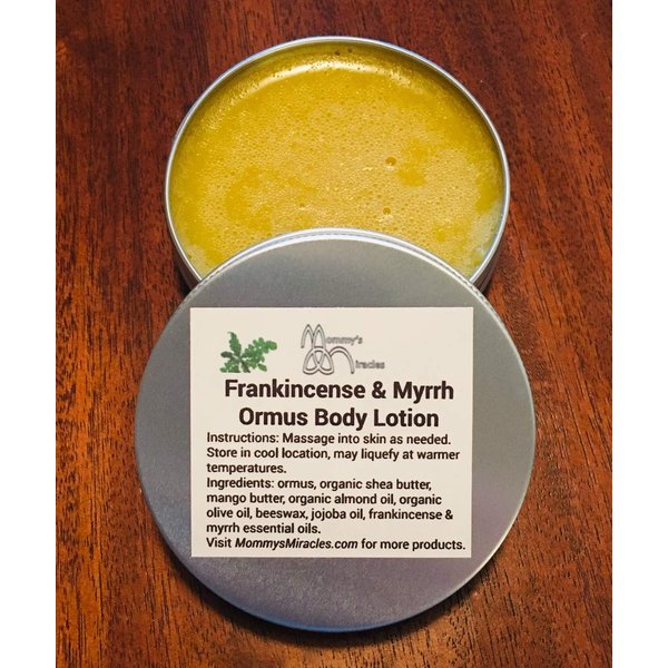 Frankincense & Myrrh Ormus (Monoatomic Gold Manna) Body Lotion with Mango & Shea Butter