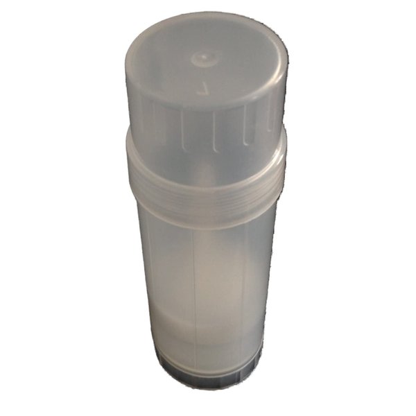(5) Empty Clear Plastic Deodorant Containers - 2.2 Oz Cylinders - Empty Deodorant Tubes