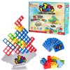 Affandi 48 Pcs Tetra Tower Balance Stacking Blocks Game, Tetra Tower 3D Game for 2+ Players, Perfect Tower Stack Game for Kids, Teens & Adults Family, Party, Toys & Gift.