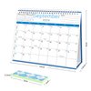 BHR Desk Wall Calendar 2024-2025,Monthly Desk Calendar from January 2024-June 2025,10"×8" Standing Flip Desktop Calendar