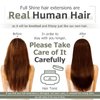 Full Shine Clip in Hair Extensions Real Human Hair 2/8/2 Straight Seamless Clip in Human Hair Extensions 20 Inch Dark Brown Mix Ash Brown Natural Extensions For Women Clips ins 8 Pcs 120 Grams