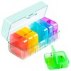 Zoksi Am Pm Pill Organizer 2 Times a Day, Green Weekly Pill Box 7 Day, Portable Daily Pill Case for Travel, Medicine Organizer for Fish Oils,Vitamins and Other Tablets