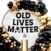 KatchOn, Old Lives Matter Banner - Glitter, 10 Feet | Black Old Lives Still Matter Banner for Old Man Birthday Decorations, Retirement Party Decorations | Over The Hill Birthday Decorations for Men