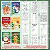 60PCS Christmas Activity Books Party Favors for Kids - Winter Holiday Games Coloring Maze Book in Bulk, Classroom Activities Crafts Gifts