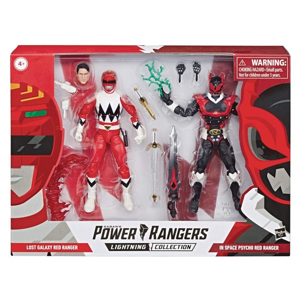 Power Rangers Lightning Collection in Space Psycho Red Ranger and Lost Galaxy Red Ranger 6-Inch Action Figures