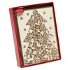 Papyrus Boxed Christmas Cards with Envelopes, Joyful Christmas and Wonderful New Year, Gold Christmas Tree (8-Count)