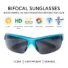 VITENZI Bifocal Sunglasses for Men and Women Sport Wrap Around Reading Sun Tinted Glasses with Readers - Rome in Blue 2.50