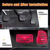Ziciner 2PCS Non-Slip Car Pedal Pads, Automatic Gearbox Gas Pedal Brake Pedal Cover, Aluminum Alloy Brake Gas Clutch Pedal Kits, Universal Replacement Accessories for Car SUV ATV (Red&Automatic)