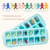 ZYFLSQ My Water Broke Baby Shower Game 60 Multicolor Mini Plastic Babies, 3 Ice Cube Trays, 1 Sign