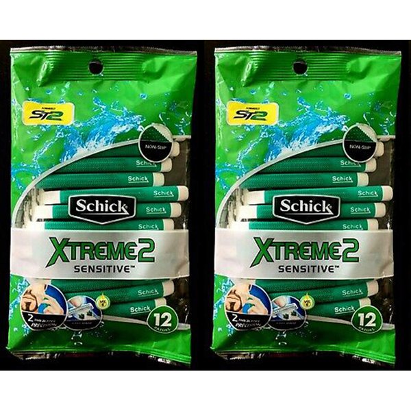 Schick ST2 for Men Sensitive Skin Disposable Razor - 12 ct - 2 pk
