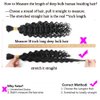 Deep Wave Bulk Human Hair for Braiding 18 inches Deep Bulk Human Hair for Braiding no Weft 95g 2 Bundles Virgin Human Hair Extensions Bulk Curly Human Hair for Boho Braids Natural Black