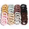 Satin Scrunchies Ties for Women Girls Hair Small Elastic Band,Furling Pompoms 32 Pcs Hair Bobbles Scrunchie Thick Thin Hair Ponytail Holders Accessories Charm