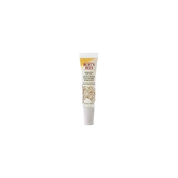 Burt's Bees 100% Natural Hydrating Lip Oil with Sweet Almond Oil, 1 Tube (Pack of 4)