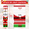 10PACK Christmas Party Favor No-Snap Table Favors with Prize Joke Gifts for Adults Kids Party Supplies Dinner Decorations British English Holiday Games Santa