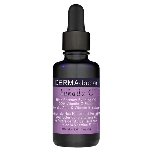 DERMAdoctor Kakadu C High Potency Evening Oil 20% Vitamin C Ester, Ferulic Acid & Vitamin E Esters, 1.01 fl oz