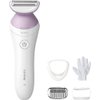 Philips Beauty Lady Electric Shaver Series 6000, Cordless with 4 Accessories, BRL136/00, White
